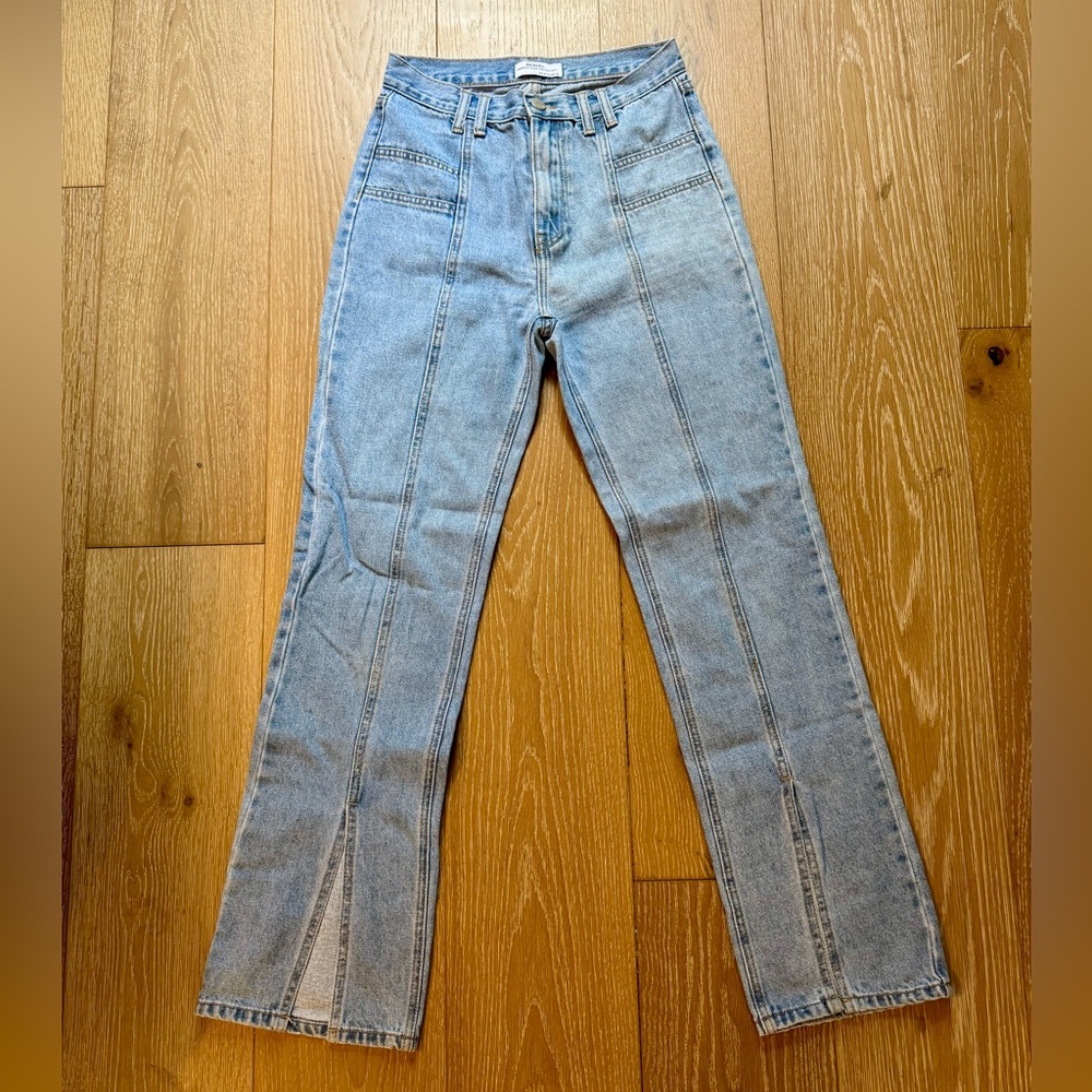 Front Split Detail Jeans